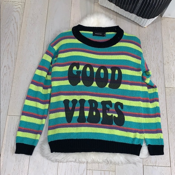 📌 Mink Pink Good Vibes Bold Sweater - Picture 2 of 5